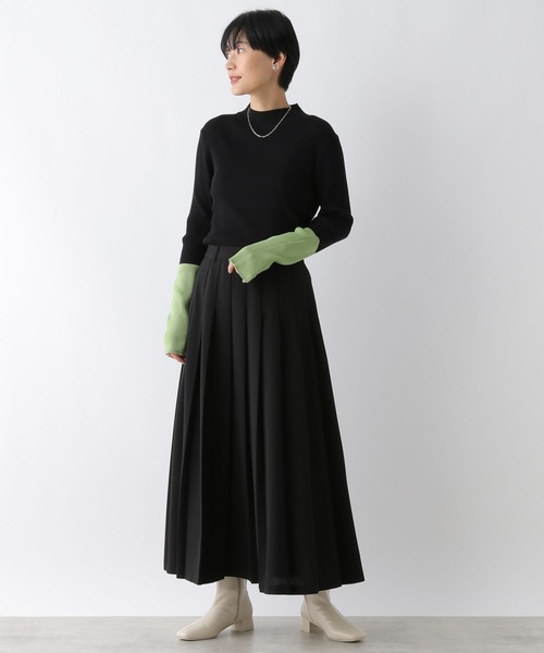 LEPSIM(レプシィム)の「プリーツスカート 243841(スカート・レディース・グレー/ブラック・FREE)」の6枚目の写真