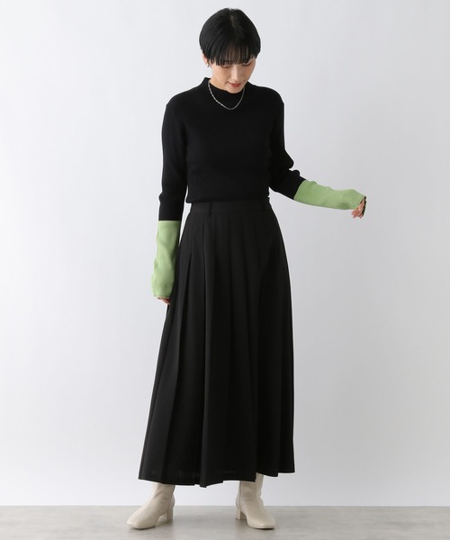 LEPSIM(レプシィム)の「プリーツスカート 243841(スカート・レディース・グレー/ブラック・FREE)」の8枚目の写真