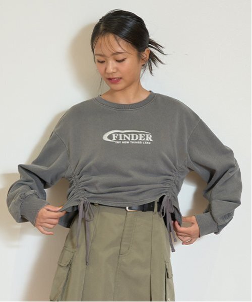 セール】【LTXC】【綿100％】ヴィンテージ風ドロストトレーナー