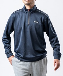 【ロゴ多数】ケースイス　スウェット　ハーフジップ　ナイスデザイン　ビンテージ古着 tシャツ 「K-SWISS⁄ケースイス」マイクロスムスハーフZIPTシャツ⁄ハーフジップ長袖ロンT メンズ レディース