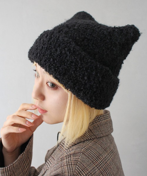 SpRay（スプレイ）の「ブークレねこ耳ニット帽（ニットキャップ