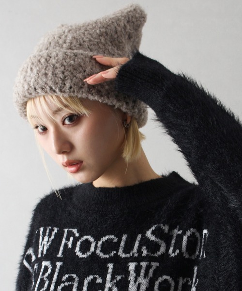 SpRay（スプレイ）の「ブークレねこ耳ニット帽（ニットキャップ