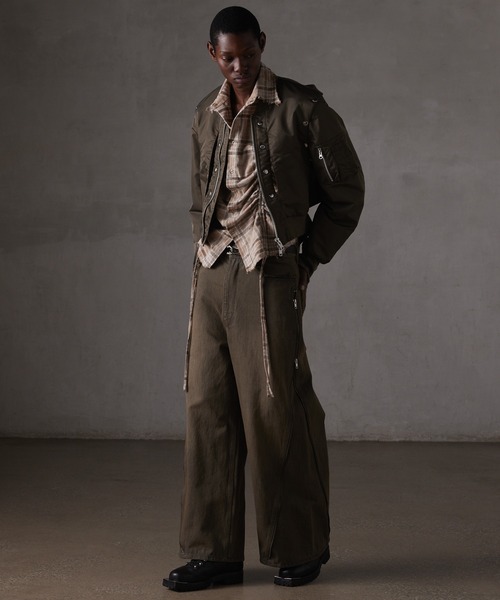 GRANCY(グランシー)の「【GRANCY】Shirring Design Bleach Check Shirt / シャーリングデザインブリーチチェックシャツ(シャツ/ブラウス・メンズ・ブラック/ベージュ/レッド・M/L/S)」の20枚目の写真