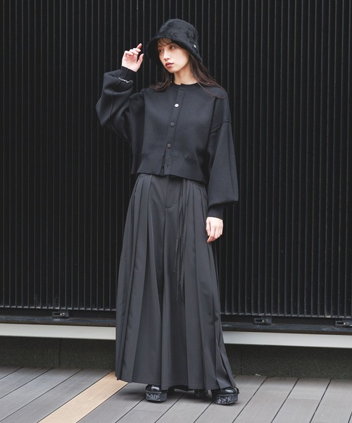 HARE(ハレ)の「チュールレイヤーマルチWAYカーディガン(HARE)(カーディガン/ボレロ・レディース・イエロー/ミント/ブルー/ブラック・FREE)」の9枚目の写真