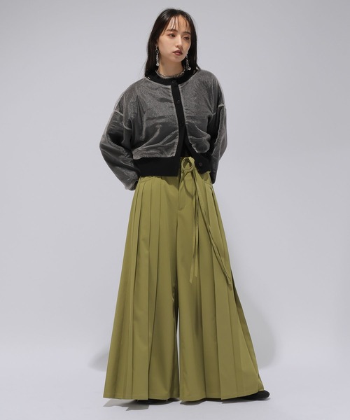 HARE(ハレ)の「チュールレイヤーマルチWAYカーディガン(HARE)(カーディガン/ボレロ・レディース・イエロー/ミント/ブルー/ブラック・FREE)」の10枚目の写真