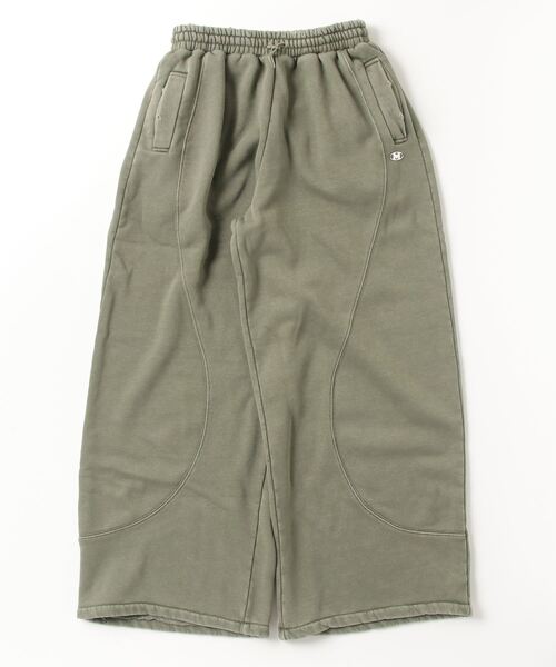 HTH（エイチティーエイチ）の「Vintage Curve switching sweat pants（スウェットパンツ・レディース・ネイビー/カーキ/ブラック・フリー）」の12枚目の写真