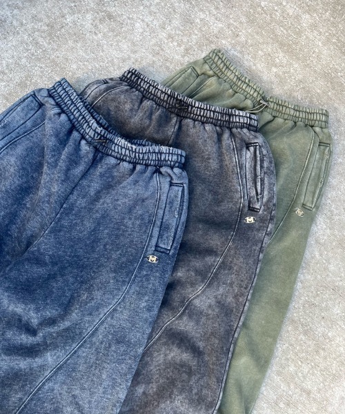 HTH（エイチティーエイチ）の「Vintage Curve switching sweat pants（スウェットパンツ・レディース・ネイビー/カーキ/ブラック・フリー）」の5枚目の写真
