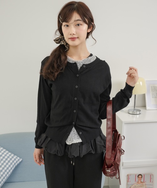Birthday room（バースデイルーム）の「カップ付きレイヤードバルーンインナータンク / balloon inner tank top with cup（タンクトップ・レディース・ホワイト/ブラック・FREE）」の5枚目の写真
