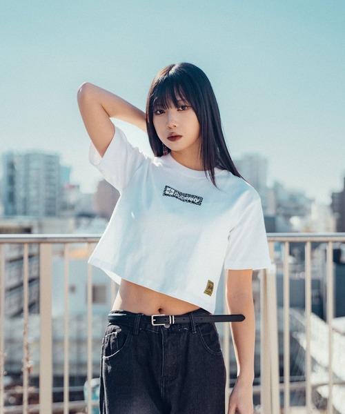 Cropped leopard box tee【WOMEN】（Tシャツ/カットソー