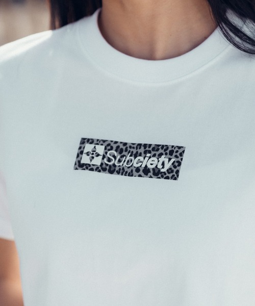 Cropped leopard box tee【WOMEN】（Tシャツ/カットソー