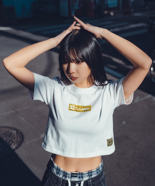 Cropped leopard box tee【WOMEN】（Tシャツ/カットソー