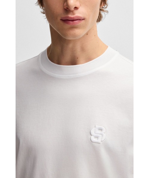 シルケットコットン Tシャツ Double Bモノグラム（Tシャツ