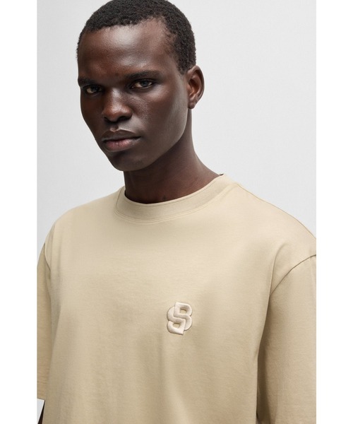 シルケットコットン Tシャツ Double Bモノグラム（Tシャツ