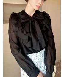 RESEXXY | シアーボウタイブラウス(シャツ/ブラウス)