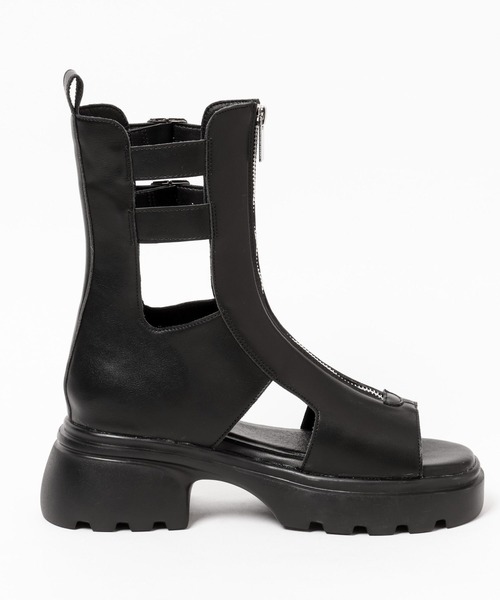 PAGEBOY（ページボーイ）の「ZIPヒールサンダル（サンダル・レディース・ブロンズ/ブラック・MEDIUM/LARGE）」の8枚目の写真