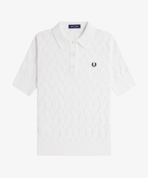 フレッドペリー　ニットポロシャツ　KNIT POLO SHIRT FRED PERRY（フレッドペリー）の「Textured Open-Knit Polo