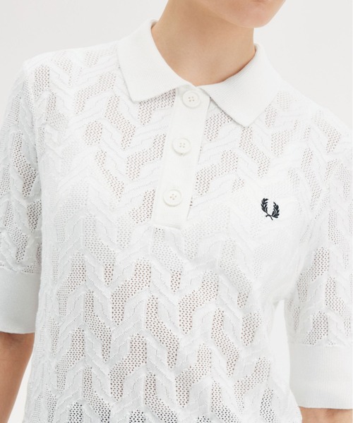FRED PERRY（フレッドペリー）の「Textured Open-Knit Polo Shirt