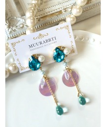 【MUURABBTI】アクアビジューピアス(MA)