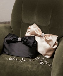 BONLECILL noir | 【BONLECILL noir】サテンリボンハンドルスクエアバッグ(ハンドバッグ)