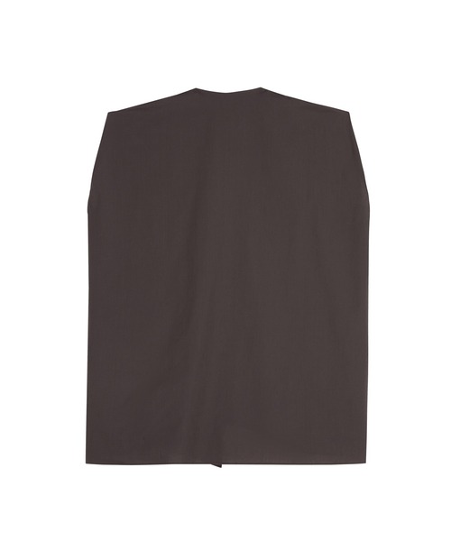 JNBY（ジェーエヌビーワイ）の「Asym Tuck Shirt / タックノースリーブブラウス（シャツ/ブラウス・レディース・ブラウン/ブルー/ホワイト・40/38/36）」の20枚目の写真