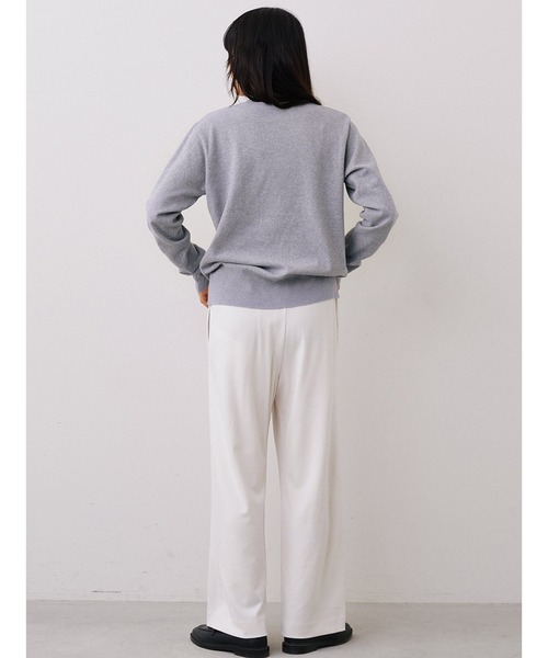 IEDIT（イディット）の「ＩＥＤＩＴ　ＨＡＰＰＹモチーフを散りばめた　気分があがるカーディガン（カーディガン/ボレロ・レディース・ネイビー/グレー・M/L/LL/3L/S）」の9枚目の写真