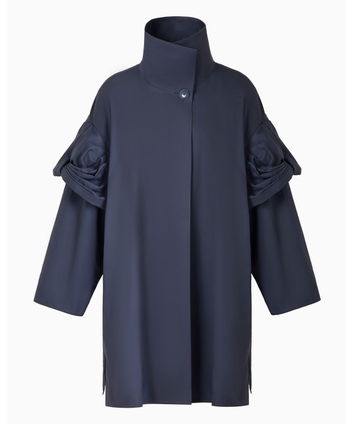 EMPORIO ARMANI(エンポリオアルマーニ)の「【エンポリオ アルマーニ】トレンチコート ピマギャバジン トーション(トレンチコート・レディース・ネイビー・38/40/42)」の5枚目の写真