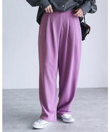 reca | カットジョーゼットタックパンツ(スラックス)