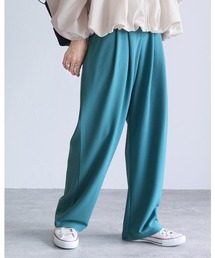カットジョーゼットタックパンツ