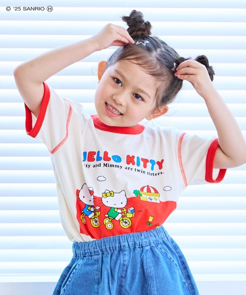 セール】【HELLO KITTY/ハローキティ】別注リンガーTシャツ（T
