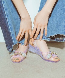 Three Four Time（スリーフォータイム）の「【Casselini】クリアサンダル（サンダル）」