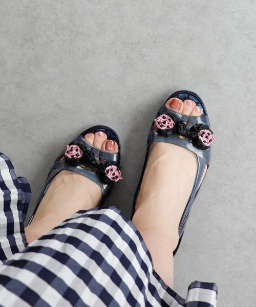 Three Four Time（ｽﾘｰﾌｫｰﾀｲﾑ）の「【Casselini】クリアサンダル（サンダル・レディース・パープル/ブラック/クリア・24.5/23.5）」の6枚目の写真