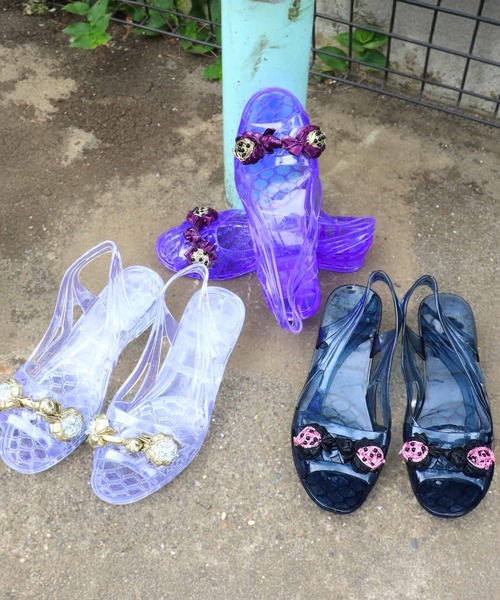 Three Four Time（ｽﾘｰﾌｫｰﾀｲﾑ）の「【Casselini】クリアサンダル（サンダル・レディース・パープル/ブラック/クリア・24.5/23.5）」の11枚目の写真