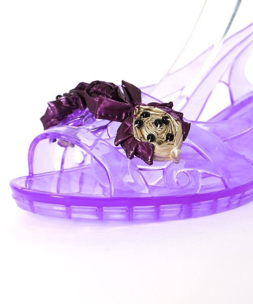 Three Four Time（ｽﾘｰﾌｫｰﾀｲﾑ）の「【Casselini】クリアサンダル（サンダル・レディース・パープル/ブラック/クリア・24.5/23.5）」の21枚目の写真