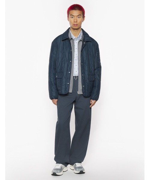 Maison Kitsune(メゾンキツネ)の「QUILTED BLOUSON(ブルゾン・メンズ・ライトブラック/モスグリーン・XS/S/M/L/XL)」の4枚目の写真