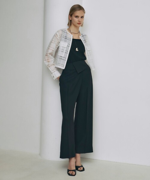 ICB（アイシービー）の「FluidBackSatin デザインワイドパンツ（その他パンツ・レディース・ライトイエロー系/ブラック系/ネイビー系・44/40/42/46/48）」の10枚目の写真