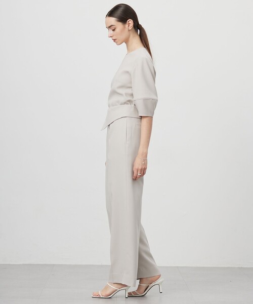 ICB（アイシービー）の「FluidBackSatin デザインワイドパンツ（その他パンツ・レディース・ライトイエロー系/ブラック系/ネイビー系・44/40/42/46/48）」の12枚目の写真