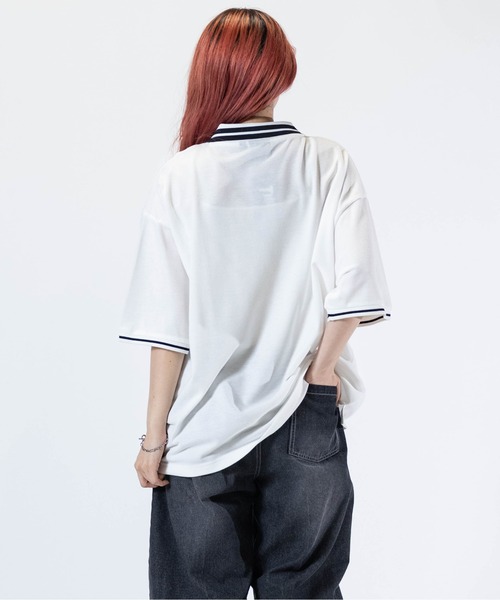 THRASHER(スラッシャー)の「【at】〔THRASHER/スラッシャー〕S/S POLO SHIRT ワンポイントロゴ BIG ポロシャツ(ポロシャツ・メンズ・ネイビー/ホワイト/ブラック・MEDIUM/LARGE)」の8枚目の写真