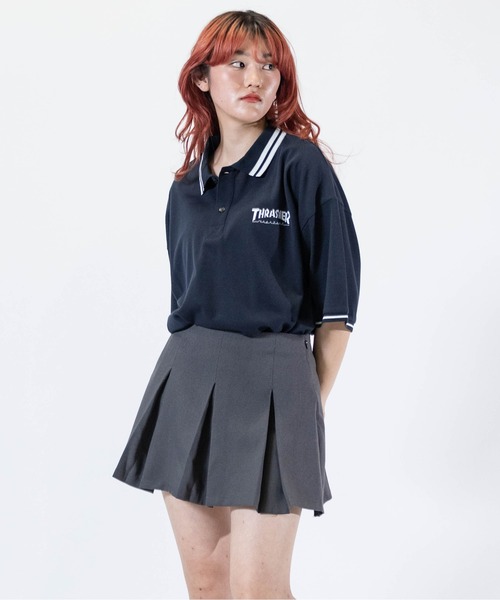 THRASHER(スラッシャー)の「【at】〔THRASHER/スラッシャー〕S/S POLO SHIRT ワンポイントロゴ BIG ポロシャツ(ポロシャツ・メンズ・ネイビー/ホワイト/ブラック・MEDIUM/LARGE)」の14枚目の写真