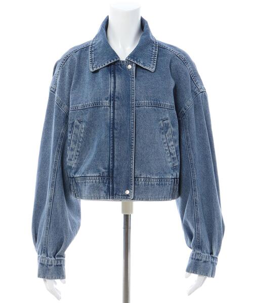 INGNI（イング）の「クロップドデニムジップジャケット（デニムジャケット・レディース・ブルー系1/ブルー系その他/ブラック系その他3・M）」の21枚目の写真