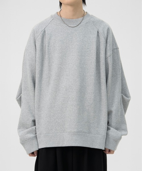 LAPIIS(ラピス)の「OVERSIZED SLITBACK SWEAT SHIRTS(スウェット・メンズ・グレー/ブラック・LARGE/MEDIUM)」の4枚目の写真