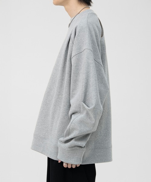 LAPIIS(ラピス)の「OVERSIZED SLITBACK SWEAT SHIRTS(スウェット・メンズ・グレー/ブラック・LARGE/MEDIUM)」の5枚目の写真