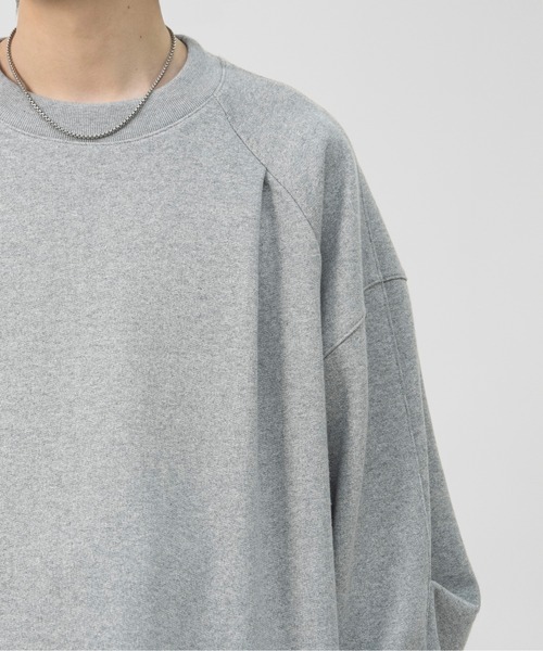 LAPIIS(ラピス)の「OVERSIZED SLITBACK SWEAT SHIRTS(スウェット・メンズ・グレー/ブラック・LARGE/MEDIUM)」の7枚目の写真