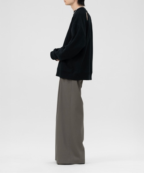 LAPIIS(ラピス)の「OVERSIZED SLITBACK SWEAT SHIRTS(スウェット・メンズ・グレー/ブラック・LARGE/MEDIUM)」の14枚目の写真