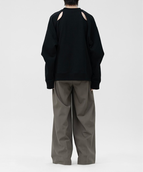 LAPIIS(ラピス)の「OVERSIZED SLITBACK SWEAT SHIRTS(スウェット・メンズ・グレー/ブラック・LARGE/MEDIUM)」の15枚目の写真