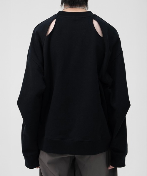 LAPIIS(ラピス)の「OVERSIZED SLITBACK SWEAT SHIRTS(スウェット・メンズ・グレー/ブラック・LARGE/MEDIUM)」の18枚目の写真