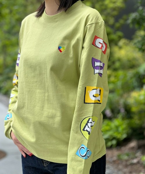 CHUMS チャムス トップス Tシャツ 長袖シャツ アンチバグペーパーハートロングスリーブTシャツ ユニセックス 虫よけ加工 コットン100％ CH01-2505 Anti-Bug Paper Heart L/S T-Shirt/アンチバグペーパーハート