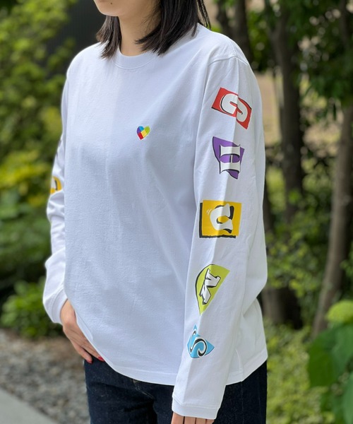 CHUMS（チャムス）の「【CHUMS】 Anti-Bug Paper Heart L/S T-Shirt アンチバグ ペーパーハートロングスリーブティーシャツ（Tシャツ/カットソー・メンズ・ホワイト/グリーン/ブラック・LARGE/MEDIUM/X-LARGE）」の6枚目の写真