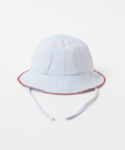 こども ビームス（コドモビームス）の「ベビー ドビー ハット 2025SS（44～48cm）（ハット・キッズ・オフホワイト/サックスブルー・46-48/44-46）」の13枚目の写真