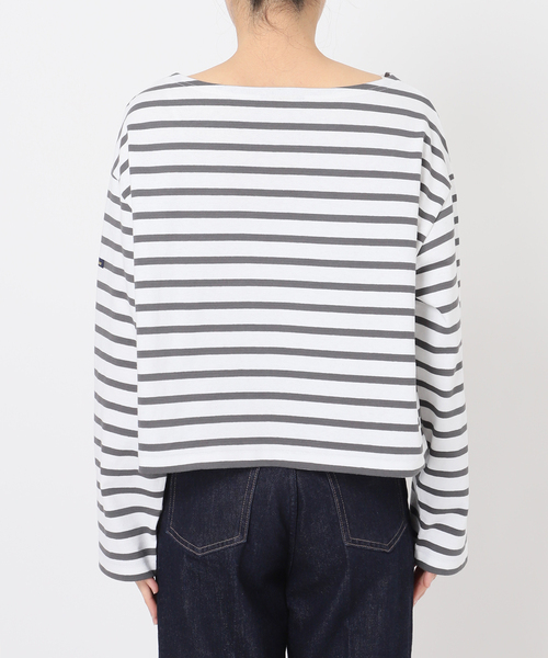 Le Minor(ルミノア)の「LE MINOR/ルミノア ボーダーロンTEE(Tシャツ/カットソー・レディース・ブルー/イエロー/ピンク/チャコールグレー・FREE)」の18枚目の写真