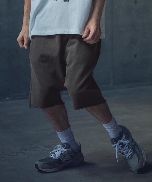 ADAM PATEK(アダムパテック)の「mp13327-pigment dyeing sarouel short pants サルエルショートパンツ(その他パンツ・メンズ・ブラック/パープル・2/1)」の12枚目の写真